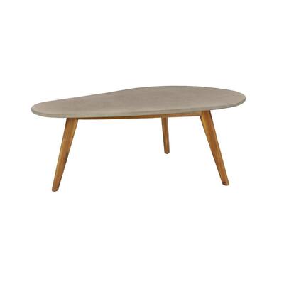 Litton Lane Grey Wood Modern Outdoor Accent Table 77412 The Home Depot Litton Lane Grey Wood Modern Outdoor, Lane Outdoor Furniture