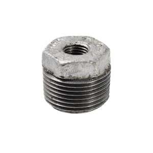 3/4 in. x 1/4 in. Galvanized Malleable Iron MPT x FPT Hex Bushing Fitting