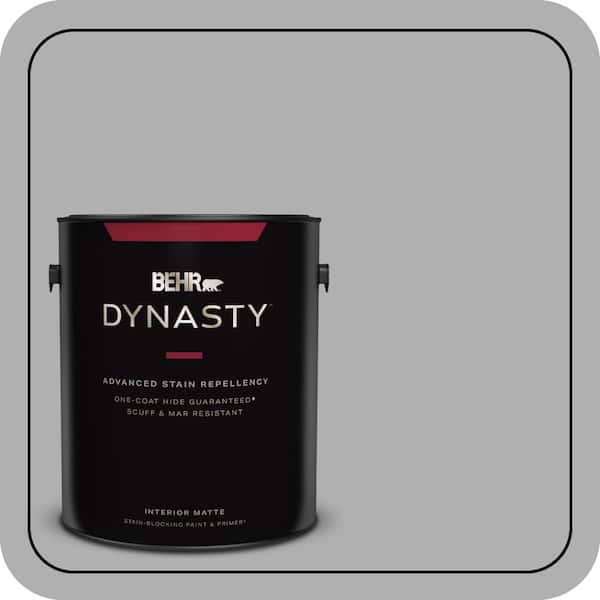 BEHR DYNASTY 1 gal. #780F-4 Sparrow One-Coat Hide Matte Interior Stain-Blocking Paint & Primer
