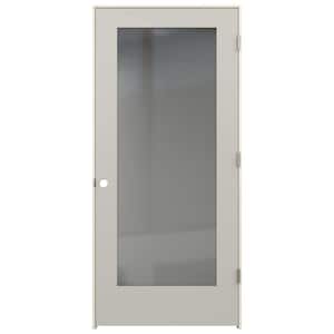 36 in. x 80 in. Tria Ash Left-Hand Mirrored Glass Molded Composite Single Prehung Interior Door