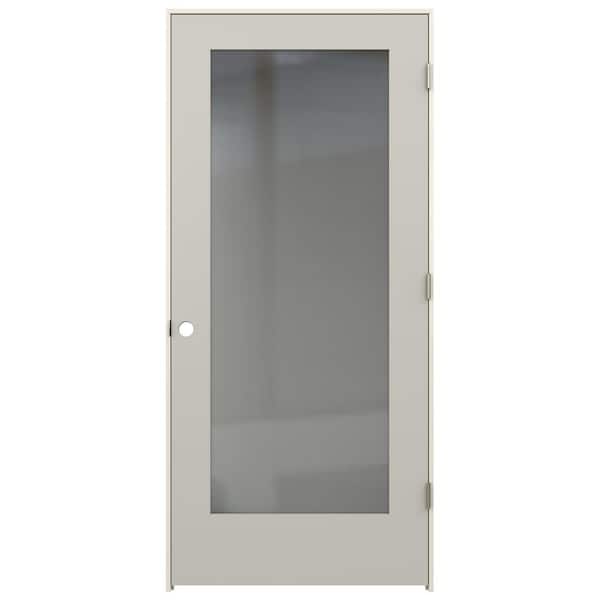 JELD-WEN 36 in. x 80 in. Tria Ash Left-Hand Mirrored Glass Molded Composite Single Prehung Interior Door