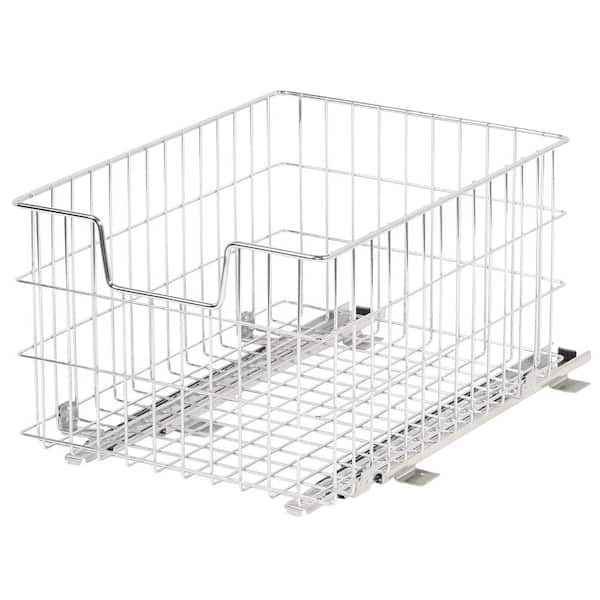 TRINITY 13 in. W x 17.75 in. D x 11 in. H Steel Wire in Cabinet Pull-Out Wire Basket