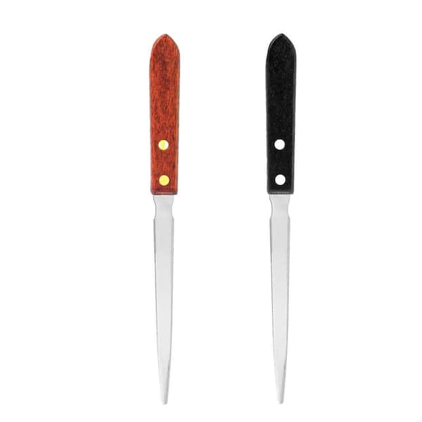 Stainless Steel Wooden Handle Letter Opener 8.66x0.67x0.67 Inches Multipurpose Envelope Slitter Tool for Home Office