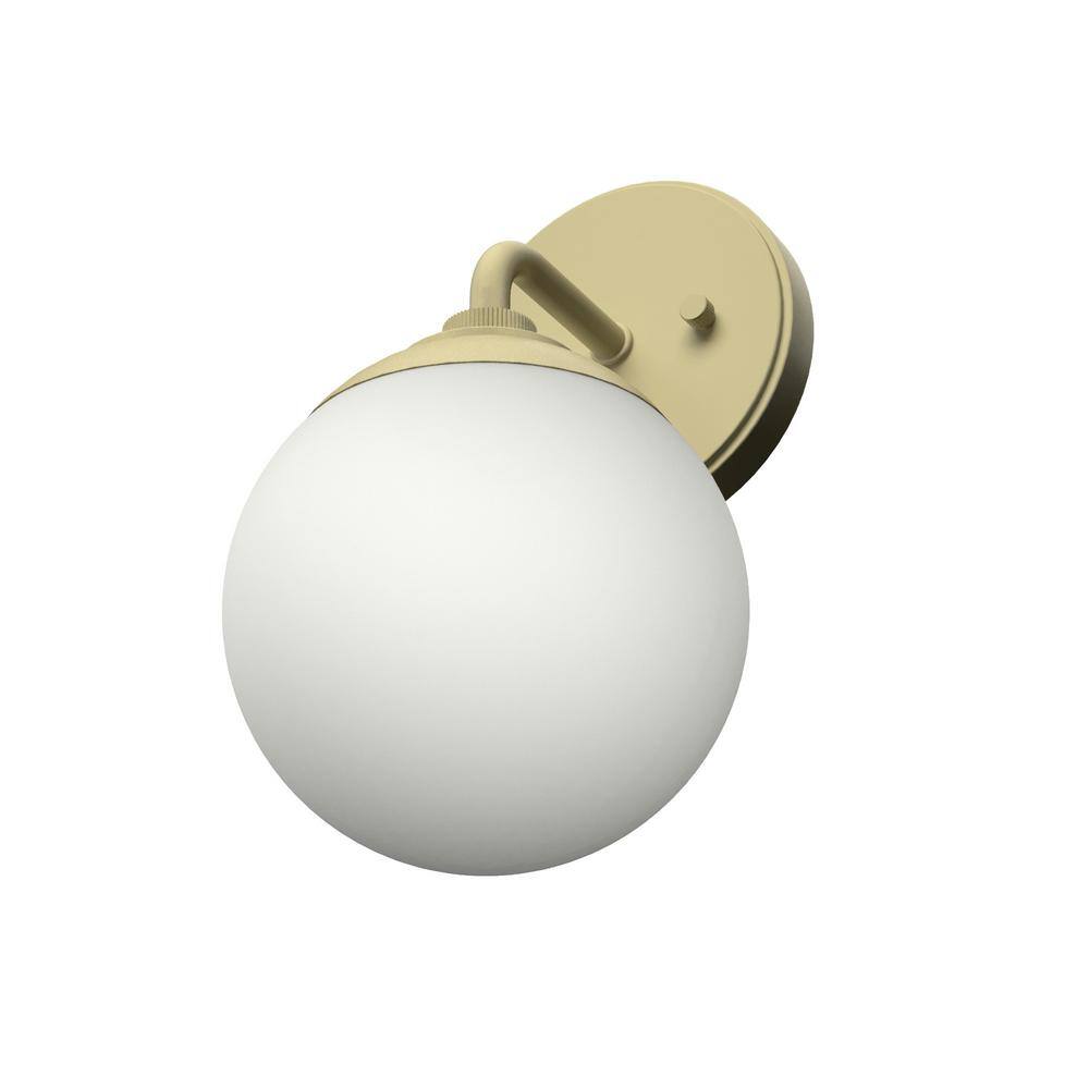 Hepburn Mid-Century Modern Brass Dimmable Wall Sconce