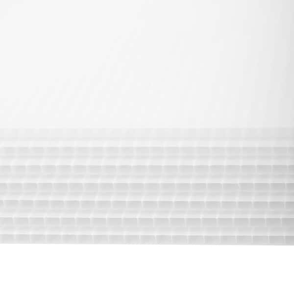 24 in. x 36 in. x 0.157 in. (4 mm) White Corrugated Plastic Sign Blank, (10-Pack)