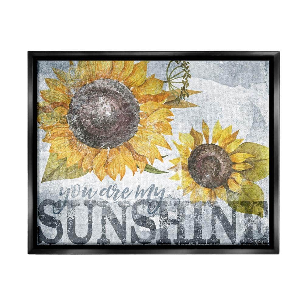 The Stupell Home Decor Collection You Are My Sunshine Quote Distressed ...