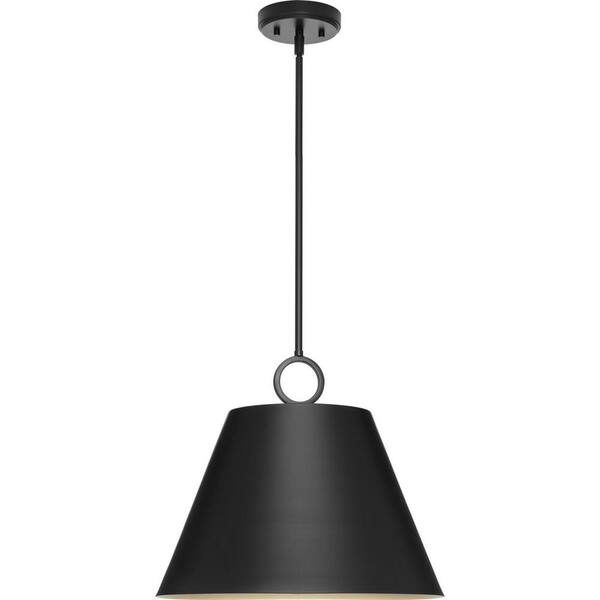 Parkhurst Collection 18 in. 3-Light Matte Black New Traditional Pendant for Kitchen