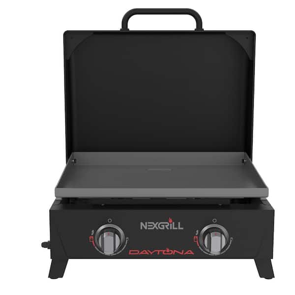 Nexgrill Daytona 2-Burner Flat Top Griddle Portable Propane Gas