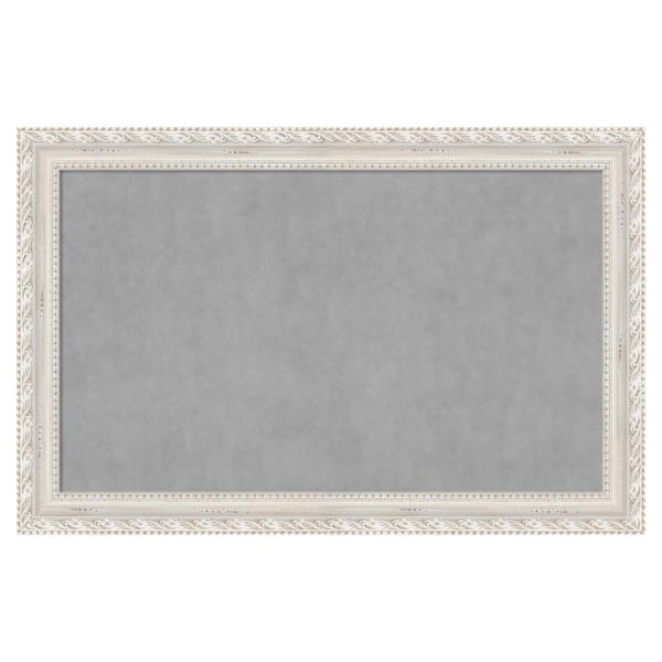 Opera Off White 46 in. x 30 in Framed Magnetic Board
