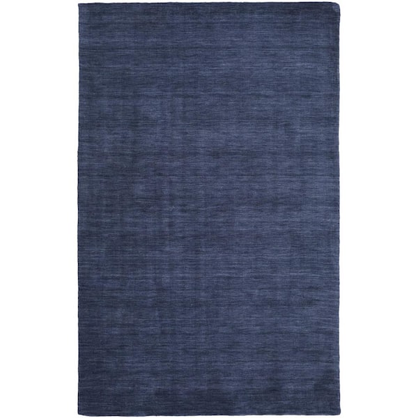 HomeRoots Blue Solid Color 2 ft. x 3 ft. Area Rug