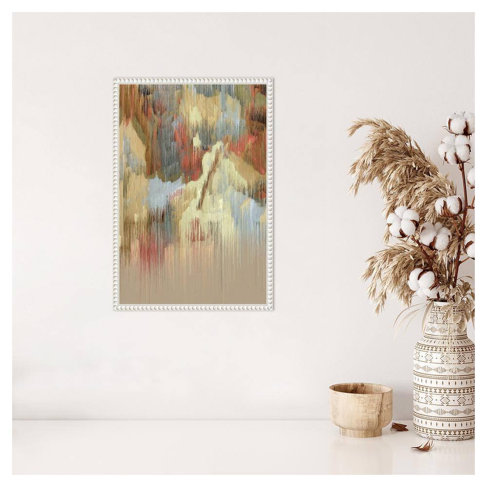 Beaded Framed Abstract Impressionist Canvas Wall Art, 16 x 23
