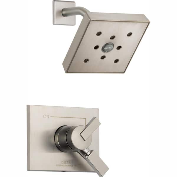 Delta Vero 1-Handle H2Okinetic Shower Only Faucet Trim Kit in Stainless (Valve Not Included)