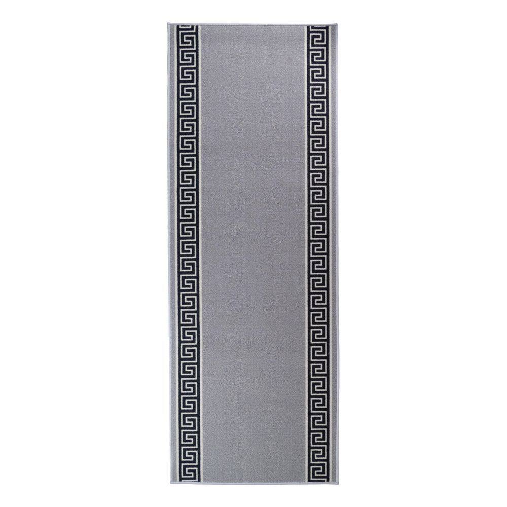 Custom Size Runner Rug Meander Greek Key Design Grey 22 in. W x 348 in. L Stair Runner 53.17 sq. ft. price history on PriceWatchPro