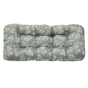 Sunny Citrus Outdoor Cushion Wicker Settee in Grey 19 x 44 - Includes 1-Wicker Settee Cushion