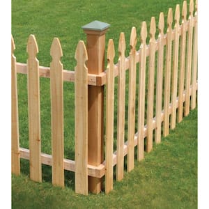 3-1/2 ft. x 6 ft. Western Red Cedar French Gothic Fence Panel Kit