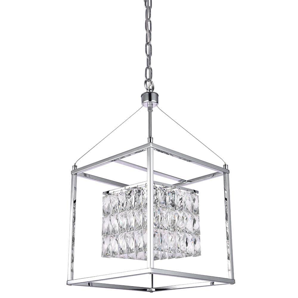 Cole I 4Light Chrome Crystal Chandelier LA11 The Home Depot