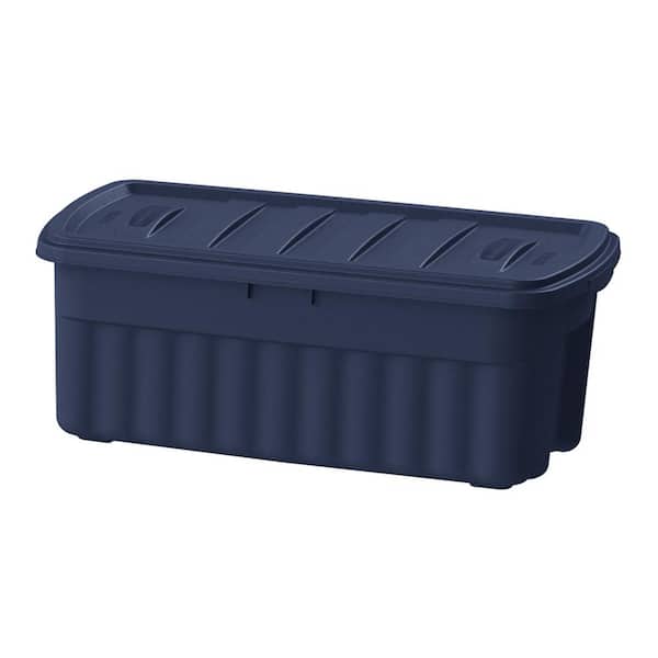 Rugged Stackable Storage Tote Container, Rubbermaid Storage Bins With Lids