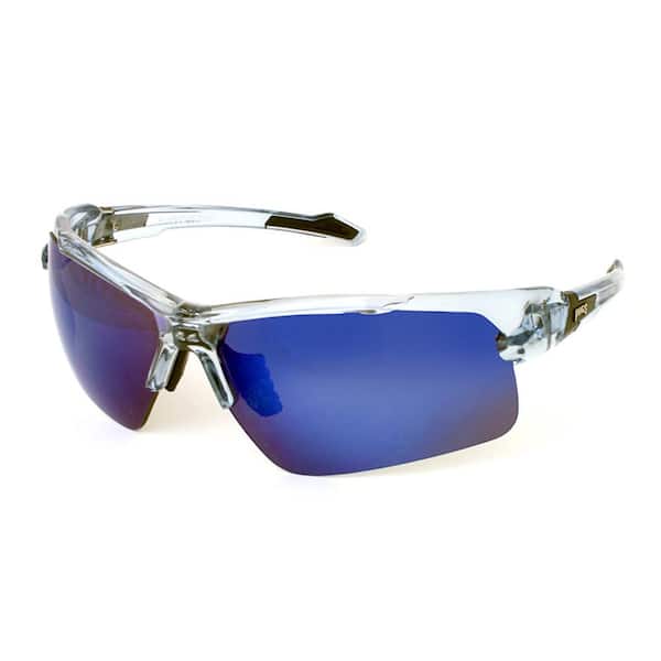 Unisex Sports Style TR90 Half Frame with Decentered Polycarbonate Lens  Sunglass