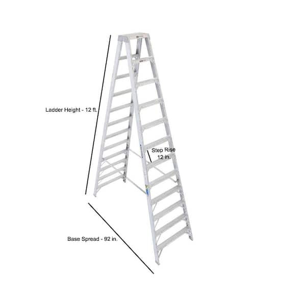 Louisville AS1020 20 ft Aluminum 300 lb Capacity Stepladder iA