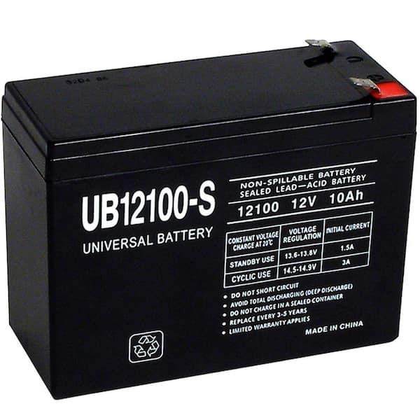 UPG 12-Volt 10 Ah F2 Terminal Sealed Lead Acid (SLA) AGM Rechargeable Battery