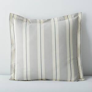 Wide Stripe Yarn Dyed 200-Thread Count Cotton Percale Sham