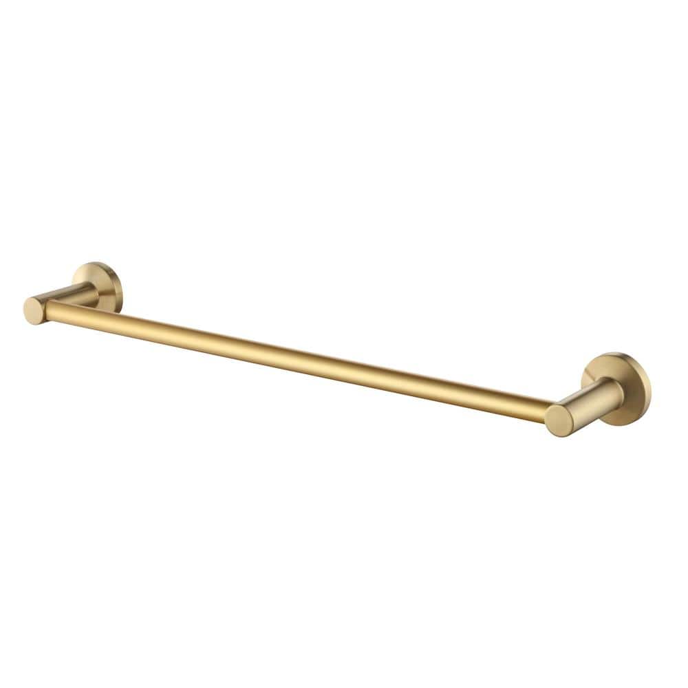 Brushed Gold 18-Inch Stainless Steel Wall Mounted Towel Bar