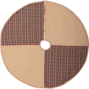 48 in. Clement Natural Tan Rustic Christmas Decor Tree Skirt