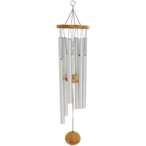 Sunnydaze Decor 33 in. Hand-Tuned Aluminum Wind Chime with Bamboo Clapper