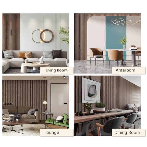 2pcs Walnut Acoustic Wall Panels