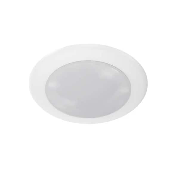 Integrated LED Flush Mount Light , 15 Watt,1500 Lumens , Adj CCT 2700K-5000K, 120V , 6in., Triac Dimmable ,DOB (12-Pack)