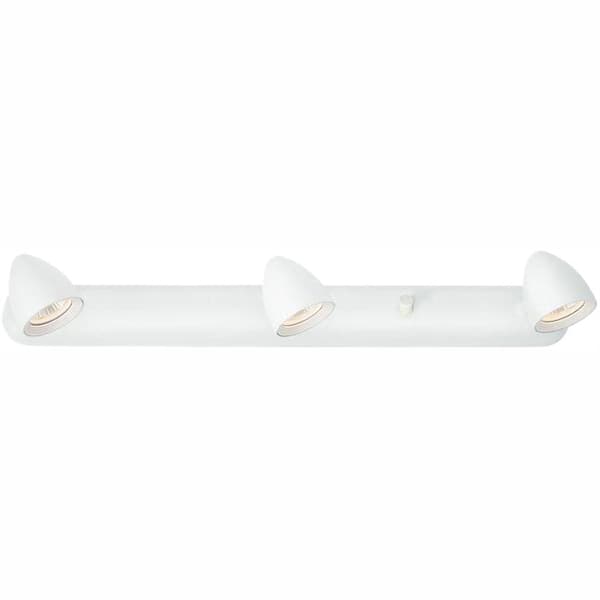 Hampton Bay 3-Light White LED Track Lighting Rail with Cord and Plug
