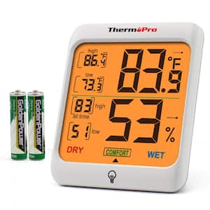 TP53 Digital Indoor Thermometer Hygrometer Home Temperature Humidity Meter with Backlight