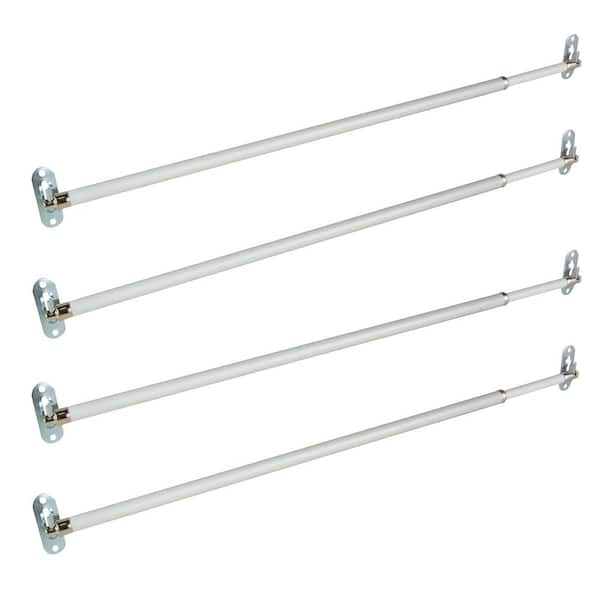 EMOH Adjustable 11" to 19" Round Sash Rod in White (Set of 4)