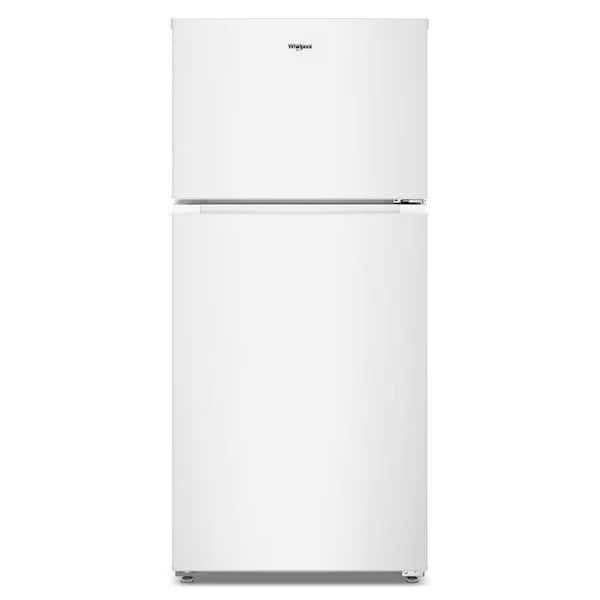 28 in. 14.3 cu. ft. Freestanding Wide Top Freezer Refrigerator in White with Total Coverage Cooling