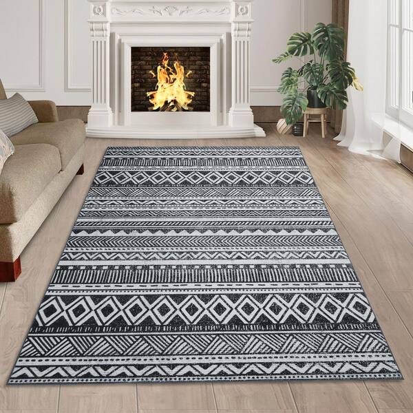 Bohemian Rug, Black Color Pure Jute Runner Area Rug, Home Decor Rugs, Floor Decor Carpet in Multi Sizes popular Rug, Rectangle Area Rug