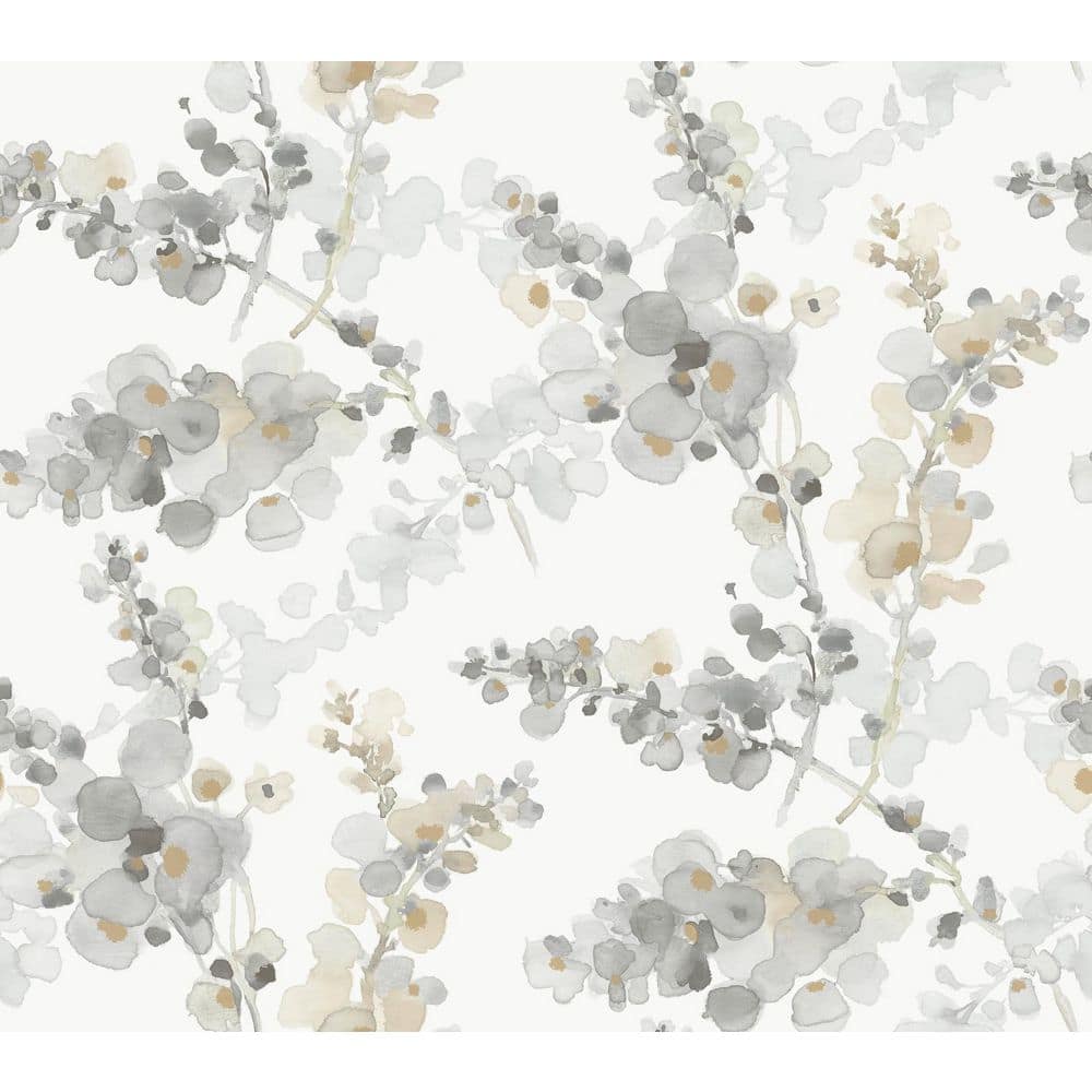 York Wallcoverings Candice Olson Botanical Dreams 60.8-sq ft Gray Non-woven  Ivy/Vines Unpasted Wallpaper NA0503 at Lowes.com, image size:1000x1000