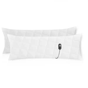 2-Piece 54 in. Heated Body Pillow with Temperature Controller