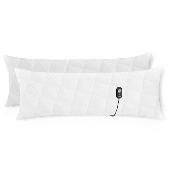 Sunbeam 2-Piece 54 in. Heated Body Pillow with Temperature Controller