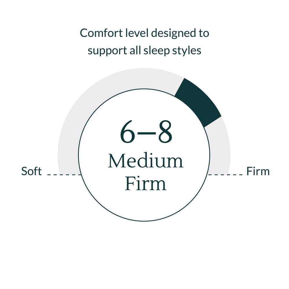 Twin 11'' White Hybrid Foam and Spring Mattress