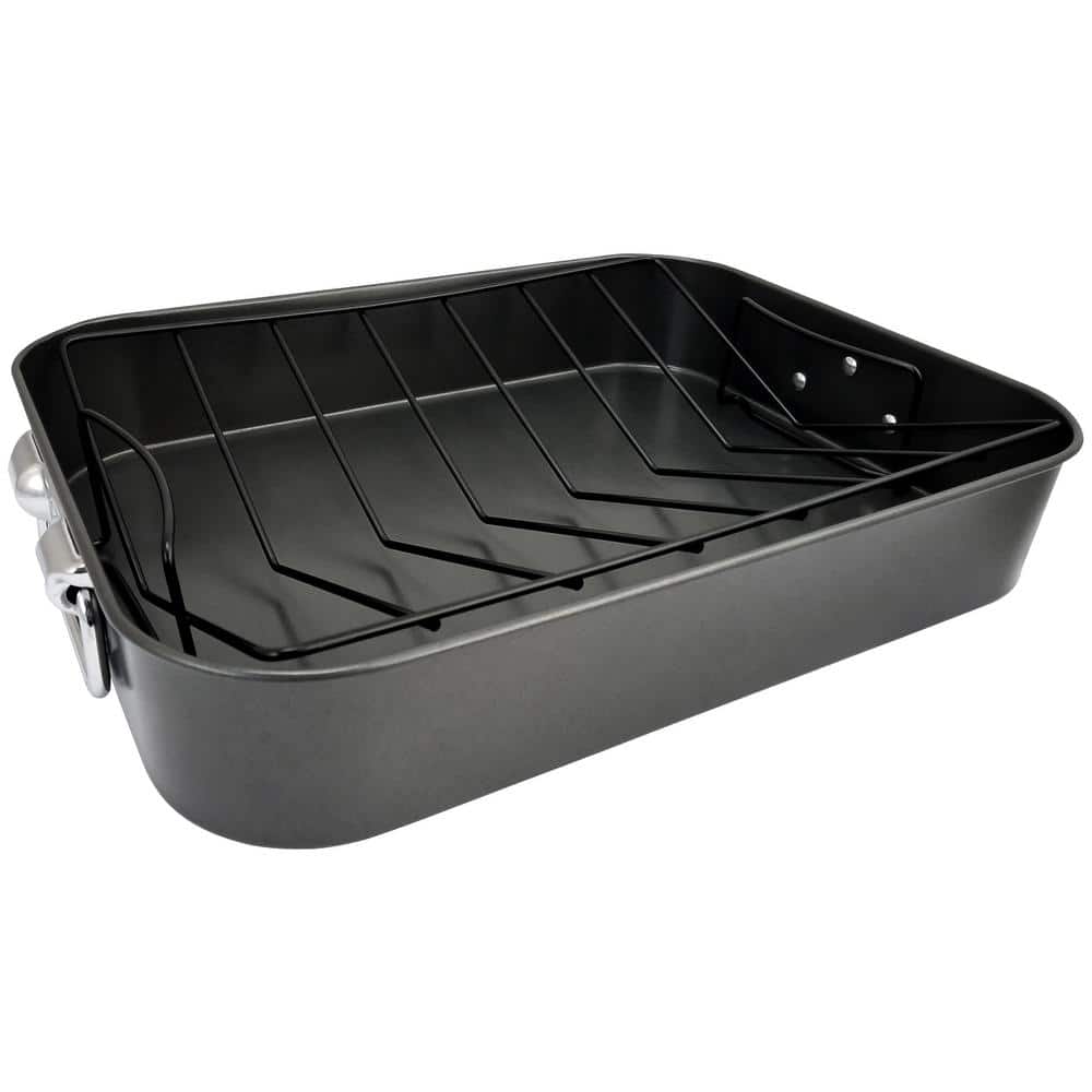  Precise Heat KTROAST3 Roaster, 20 inches, Stainless Steel:  Roasting Pans: Home & Kitchen
