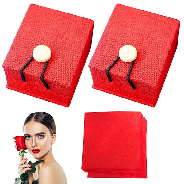 Aoibox 24PCS Chinese Ancient Lipstick Paper, Disposable Chinese Lipstick, Long Lasting Matte Lipstick, Red