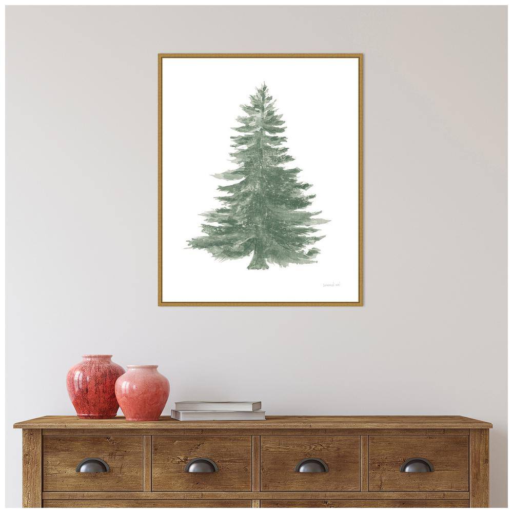 Sylvie Gold Framed Holiday Tree Canvas Print, 24" x 29"