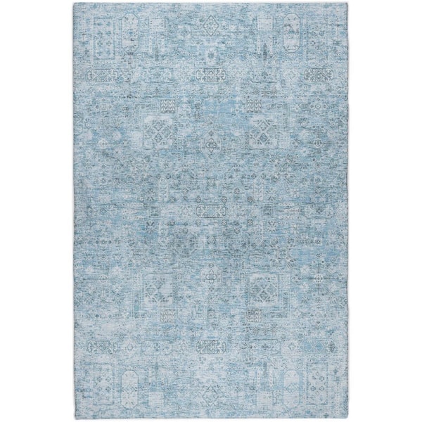 Dream Shag Premium Machine Washable Abstract ADS611 Sky 5 ft. x 7 ft. 6 in. Area Rug