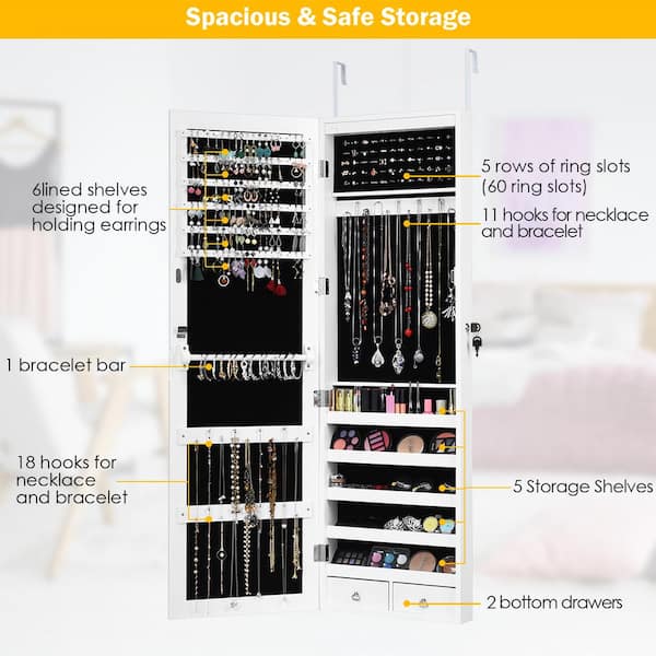 Jewelry organizer Our best seller . Available in 3 sizes with 7 to 18 hooks 