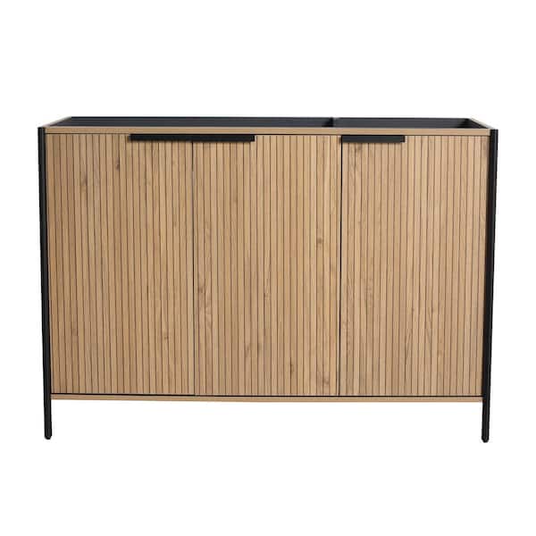 48 in. Bath Vanity Cabinet without Top in Light Coffee Unassembled