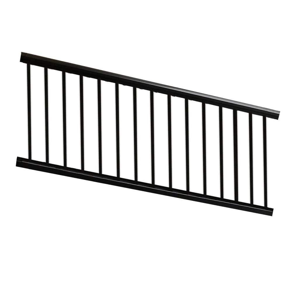 Arlington 36 in. H x 72 in. W Textured Black Aluminum Stair Railing Kit price history on PriceWatchPro