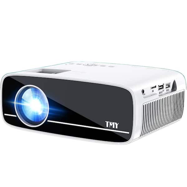 1920 x 1080 4K Full HD 5G WiFi Bluetooth Mini Portable Projector with 11900 Lumens & Compatible HDMI, USB, MicroSD, Av
