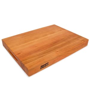 20 in. x 15 in. Rectangular Wooden Edge Grain Cutting Board