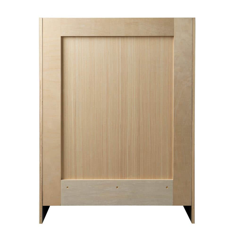 Gray 24 Inch Shaker Style Bathroom Vanity Cabinet