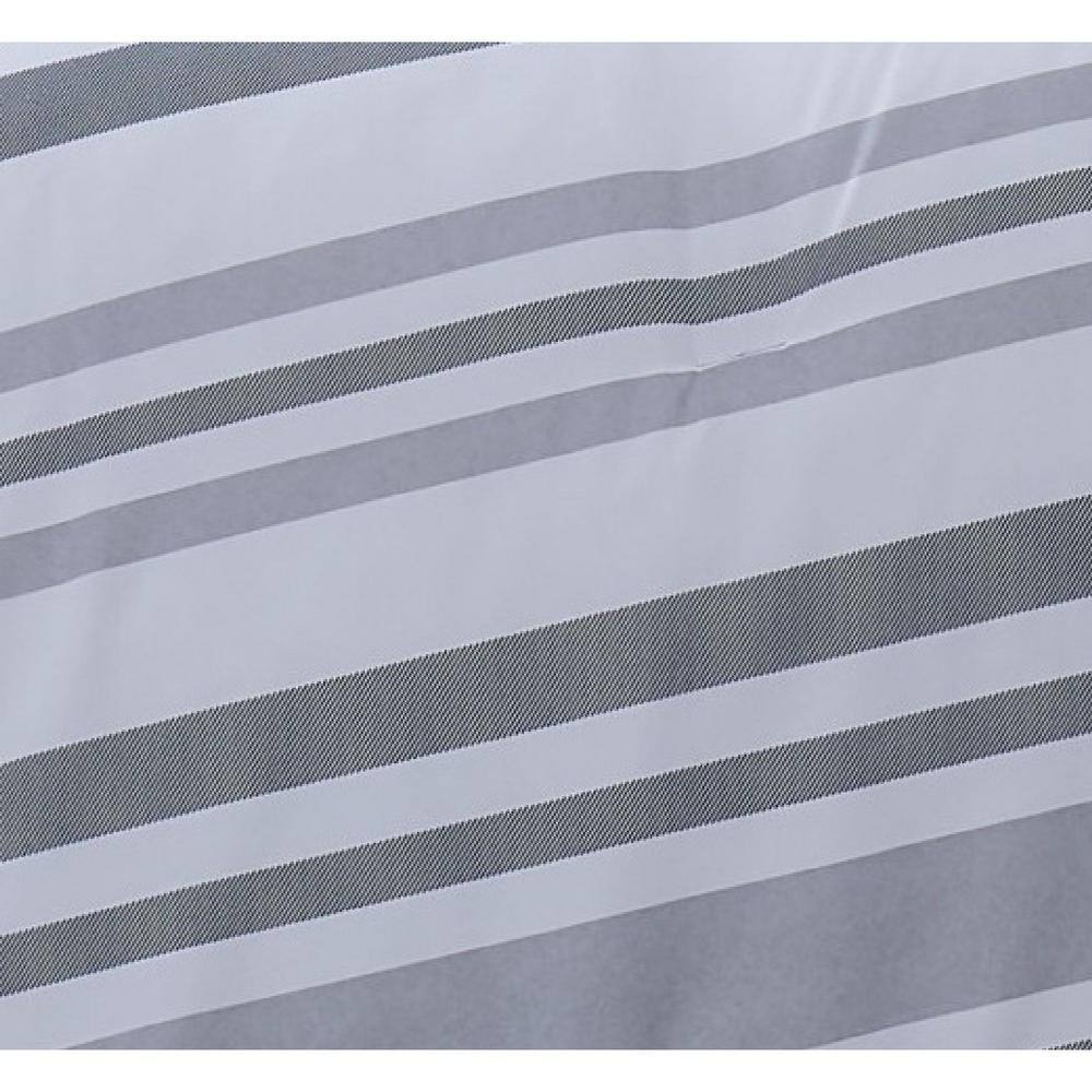 Curtis Stripe Gray Twin XL Microfiber Comforter Set